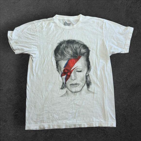 David Bowie Aladdin Sane album art t-shirt Size L - Picture 1 of 4